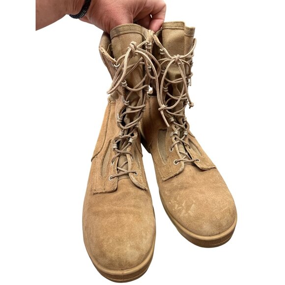 Belleville 390DES mens tan USA hot weather combat boots Sz 11.5 R SKU 9344 main image 8
